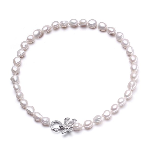 real freshwater pearl necklace for women,10-11mm baroque wedding jewelry girl birthday gift white natural pearl necklaces, Silver
real freshwater pearl necklace for women,10-11mm baroque wedding jewelry girl birthday gift white natural pearl necklaces, Silver