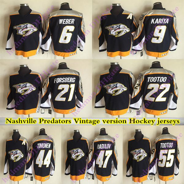men's nashville predators ccm vintage jerseys 9 kariya 44 timonen 47 radulov 21 forsberg 6 weber 22 tootoo 55 tootoo hockey jersey, Black;red
men's nashville predators ccm vintage jerseys 9 kariya 44 timonen 47 radulov 21 forsberg 6 weber 22 tootoo 55 tootoo hockey jersey, Black;red