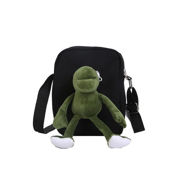 fashion women casual single shoulder bags with cute green frog toys canvas messenger bags
fashion women casual single shoulder bags with cute green frog toys canvas messenger bags