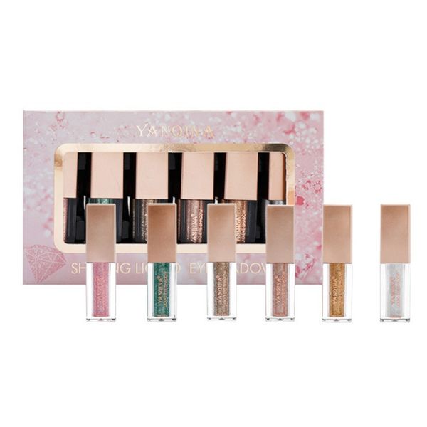 6-color color shiny glitter eye shadow liquid long-lasting waterproof easy to color eyeshadow eye shadow & liner new arrival
6-color color shiny glitter eye shadow liquid long-lasting waterproof easy to color eyeshadow eye shadow & liner new arrival