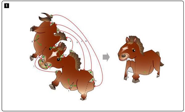 horse 3d paper model parent and child diy cartoon animal kindergarten handmade paper folding children's educational development
horse 3d paper model parent and child diy cartoon animal kindergarten handmade paper folding children's educational development