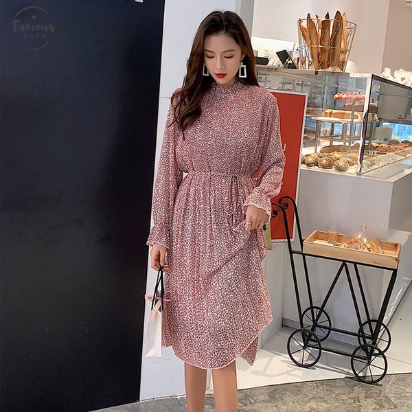 two layers floral chiffon dress elastic waist women spring a line lace up flare sleeve bohemian dress femme a line vestidos 2019, Black;gray
two layers floral chiffon dress elastic waist women spring a line lace up flare sleeve bohemian dress femme a line vestidos 2019, Black;gray