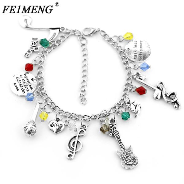 fashion exquisite design prince charms bracelets music note sing guitar microphon bracelets&bangles for women fashion jewelry, Black
fashion exquisite design prince charms bracelets music note sing guitar microphon bracelets&bangles for women fashion jewelry, Black