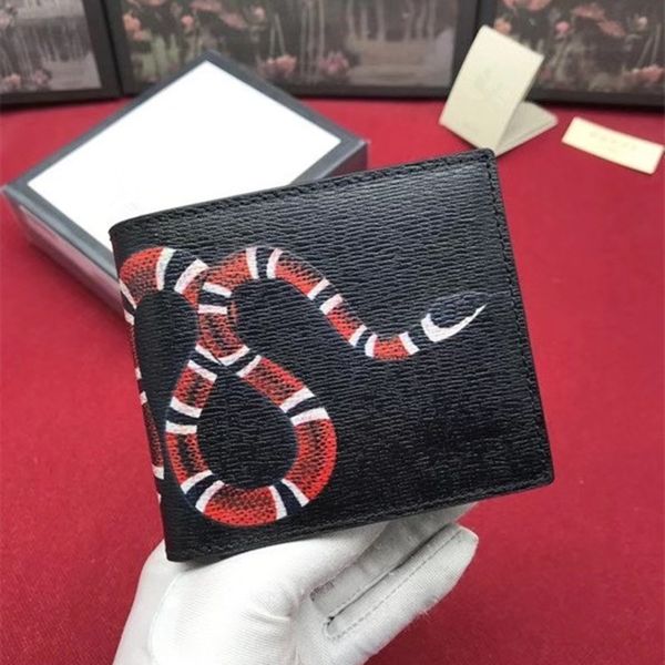 men animal short wallets leather black snake tiger bee fashion women long style luxury purse designer wallet card holders with gift box 202, Red;black
men animal short wallets leather black snake tiger bee fashion women long style luxury purse designer wallet card holders with gift box 202, Red;black
