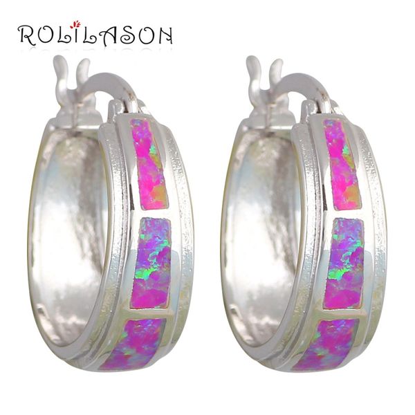 rolilason wedding hoop earrings for women charming purple fire opal silver stamped birthday giffts fashion jewelry oes590, Golden;silver
rolilason wedding hoop earrings for women charming purple fire opal silver stamped birthday giffts fashion jewelry oes590, Golden;silver