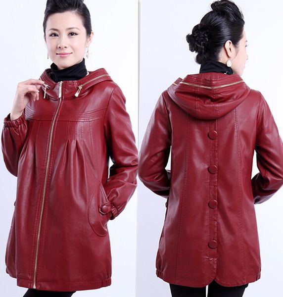 women's long clothing women leather jacket plus size leather coat spring autumn outerwear loose fashion jackets female, Black
women's long clothing women leather jacket plus size leather coat spring autumn outerwear loose fashion jackets female, Black