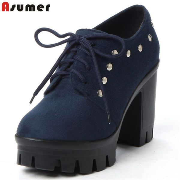asumer flock high heels shoes lace up platform spring autumn shoes fashion women pumps classic rivet lady prom, Black
asumer flock high heels shoes lace up platform spring autumn shoes fashion women pumps classic rivet lady prom, Black