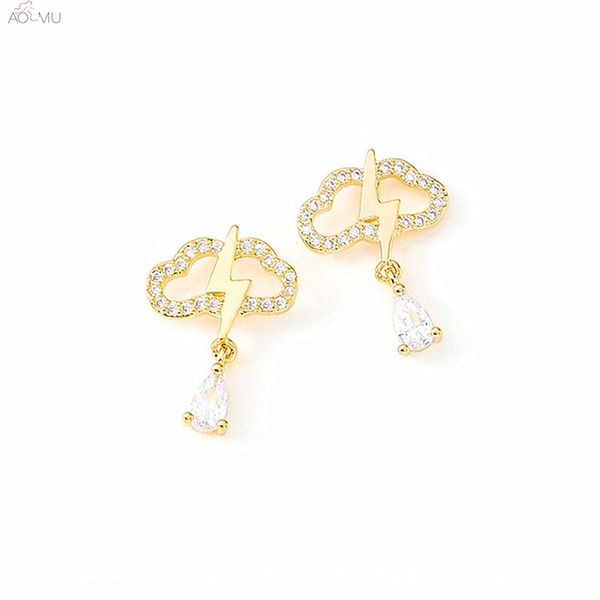 aomu s925 sterling silver pin japan zircon clouds waterdrop metal sweet stud earrings gift for women girl party brinco, Golden;silver
aomu s925 sterling silver pin japan zircon clouds waterdrop metal sweet stud earrings gift for women girl party brinco, Golden;silver
