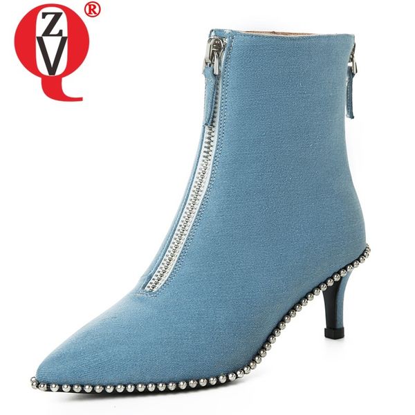 zvq winter fashion ankle boots outside warm high heels pointed toe zip party women shoes drop shipping size 34-40, Black
zvq winter fashion ankle boots outside warm high heels pointed toe zip party women shoes drop shipping size 34-40, Black