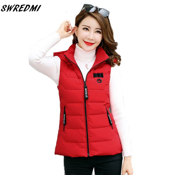 swredmi vest for winter women hooded warm vest women coat jacket outerwear sleeveless thick short waistcoat snow wear, Black;white
swredmi vest for winter women hooded warm vest women coat jacket outerwear sleeveless thick short waistcoat snow wear, Black;white