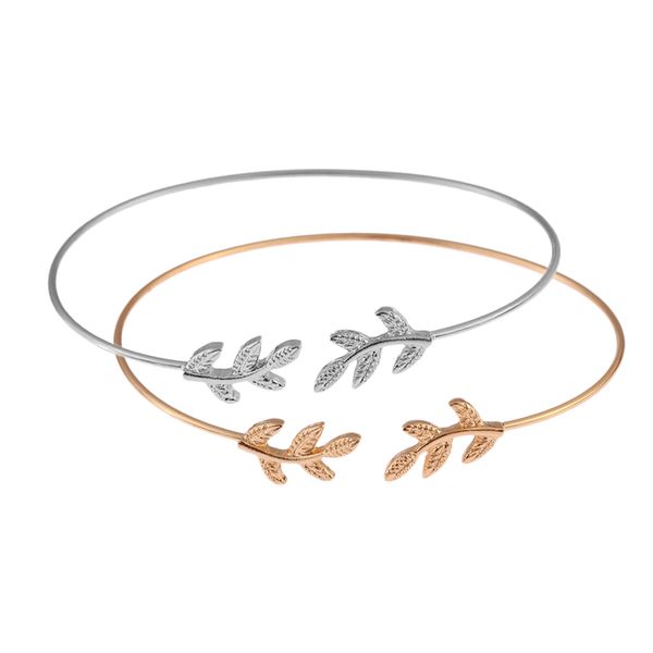 2pcs open bracelets bangles leaf shape bracelet bracelet arm jewelry, Golden;silver
2pcs open bracelets bangles leaf shape bracelet bracelet arm jewelry, Golden;silver