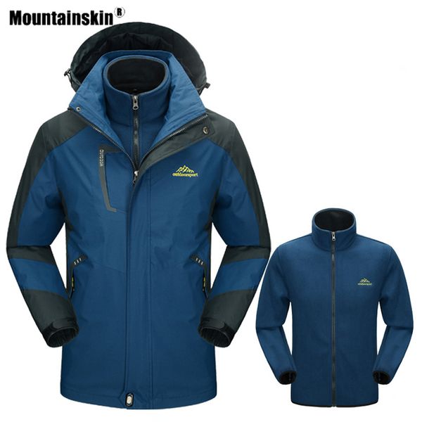 mountainskin men's women's winter outdoor camping hiking fleece 2 pieces jacket water repellent thermal brand hooded coat va299, Blue;black
mountainskin men's women's winter outdoor camping hiking fleece 2 pieces jacket water repellent thermal brand hooded coat va299, Blue;black