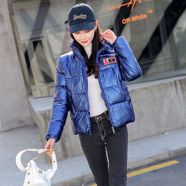 2019 new winter glossy down cotton parka women warm stand collar short jacker female zipper jacket women cc1241, Black
2019 new winter glossy down cotton parka women warm stand collar short jacker female zipper jacket women cc1241, Black