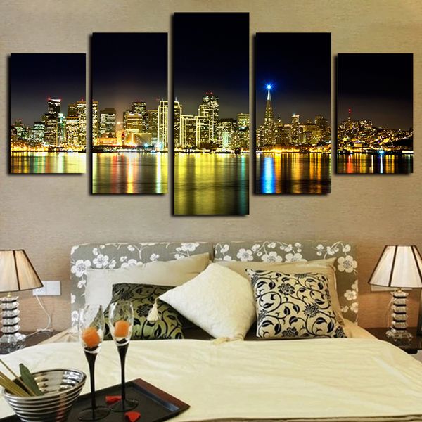 5 piece canvas wall art oil paintings giclee art print seaside city building tower nightscape poster artwork for living room home decor
5 piece canvas wall art oil paintings giclee art print seaside city building tower nightscape poster artwork for living room home decor