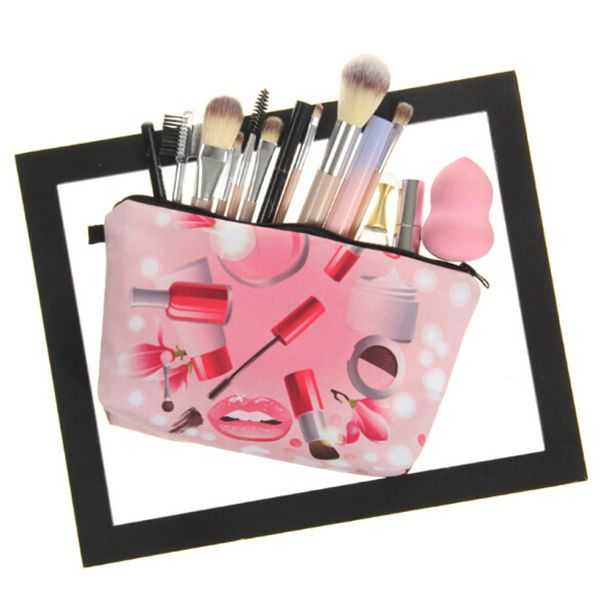 3d cosmetics pattern print waterproof makeup organizer storage case new lovely women travel phone pencil coin bags
3d cosmetics pattern print waterproof makeup organizer storage case new lovely women travel phone pencil coin bags