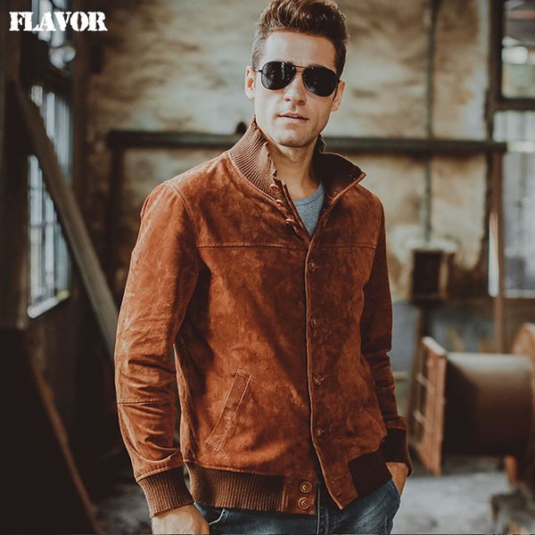 men's pigskin real leather jacket genuine leather jacket elastic thread winter warm coat men motorcycle jackets 2 colors, Black
men's pigskin real leather jacket genuine leather jacket elastic thread winter warm coat men motorcycle jackets 2 colors, Black