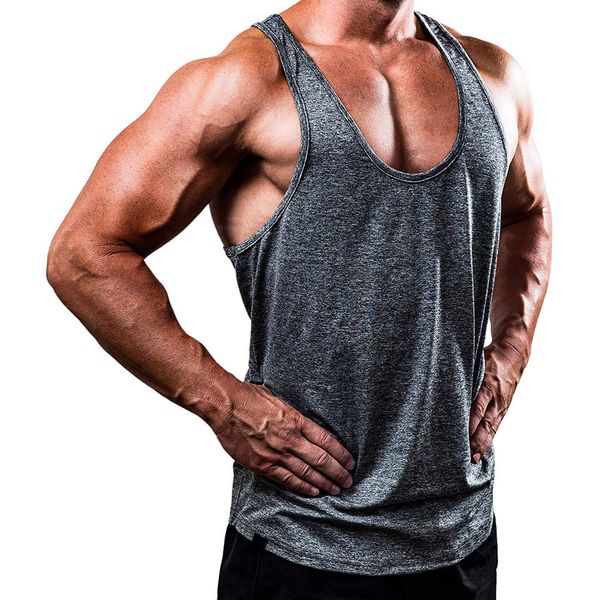 bodybuilding tank men gyms fitness workout sleeveless shirt quick dry stringer singlet male joggers casual solid undershirt, White;black
bodybuilding tank men gyms fitness workout sleeveless shirt quick dry stringer singlet male joggers casual solid undershirt, White;black