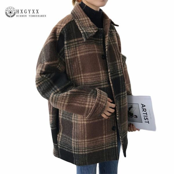 women's wool & blends women autumn cape coat winter jacket short plaid 2021 vintage mujer female overcoat casaco feminino outwear sokd2, Black
women's wool & blends women autumn cape coat winter jacket short plaid 2021 vintage mujer female overcoat casaco feminino outwear sokd2, Black