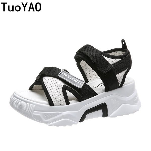 tuoyao 2020 new chunky sandals women wedge high heels shoes female magic platform beach casual summer sandalias woman sandal, Black
tuoyao 2020 new chunky sandals women wedge high heels shoes female magic platform beach casual summer sandalias woman sandal, Black