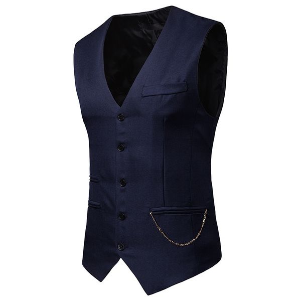 nightclub chain waistcoat vest men 2019 brand new single breasted suit vest men business casual tuxedo dress vests gilet uomo, Black;white
nightclub chain waistcoat vest men 2019 brand new single breasted suit vest men business casual tuxedo dress vests gilet uomo, Black;white