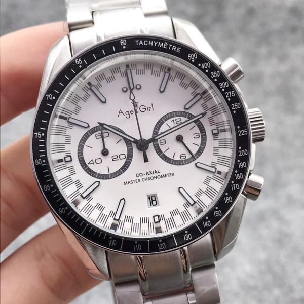 classic new men japan quartz chronograph white black dial watch speed racing luminous ceramic sapphire glass sport moon, Slivery;brown
classic new men japan quartz chronograph white black dial watch speed racing luminous ceramic sapphire glass sport moon, Slivery;brown
