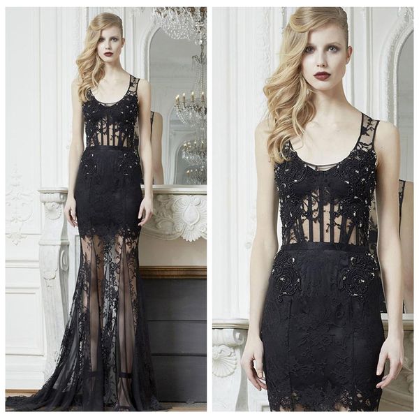 2019 sheer scoop neck slim mermaid prom dresses lace black formal special occasion party gowns custom long evening party gowns custom
2019 sheer scoop neck slim mermaid prom dresses lace black formal special occasion party gowns custom long evening party gowns custom