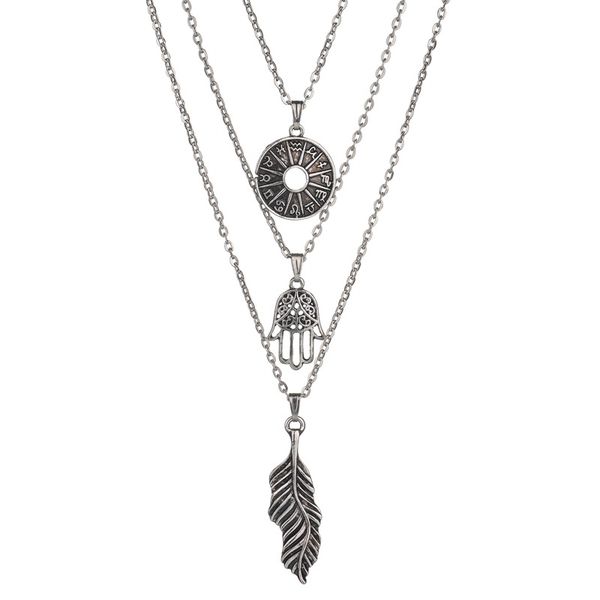 new product, fashion, multi-layer palm leaf, hanging drop, long chain decoration, Silver
new product, fashion, multi-layer palm leaf, hanging drop, long chain decoration, Silver