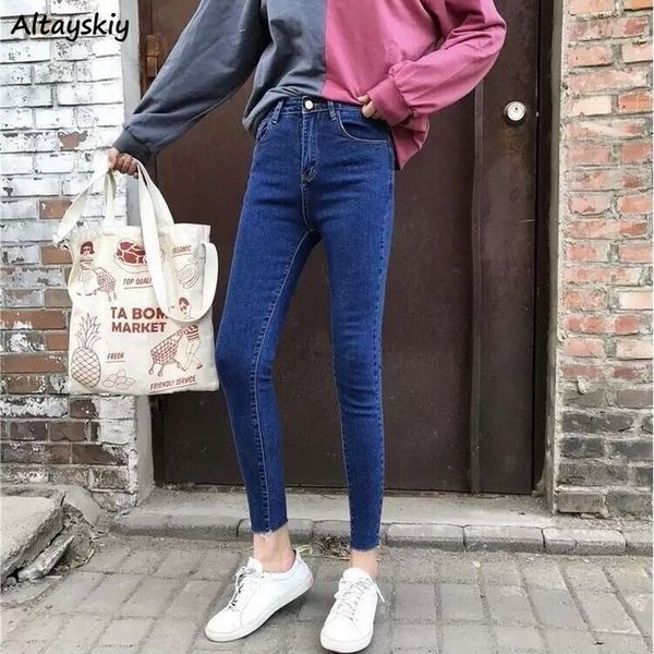 jeans women spring tight long burrs trousers skinny denim jean vintage slim flexibility high waist tunic popular new ladies girl, Blue
jeans women spring tight long burrs trousers skinny denim jean vintage slim flexibility high waist tunic popular new ladies girl, Blue