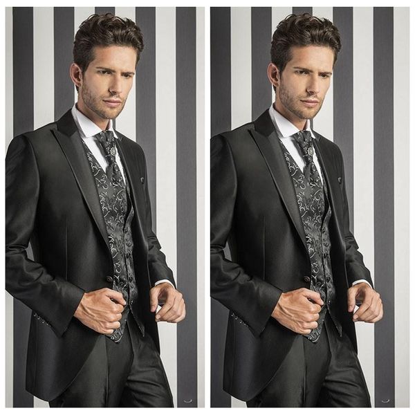 vintage 2020 tailor made men groom suits slim fitted groomsmen tuxedos three pieces one button business prom suit (jacket+pants+vest+tie, Black;gray
vintage 2020 tailor made men groom suits slim fitted groomsmen tuxedos three pieces one button business prom suit (jacket+pants+vest+tie, Black;gray