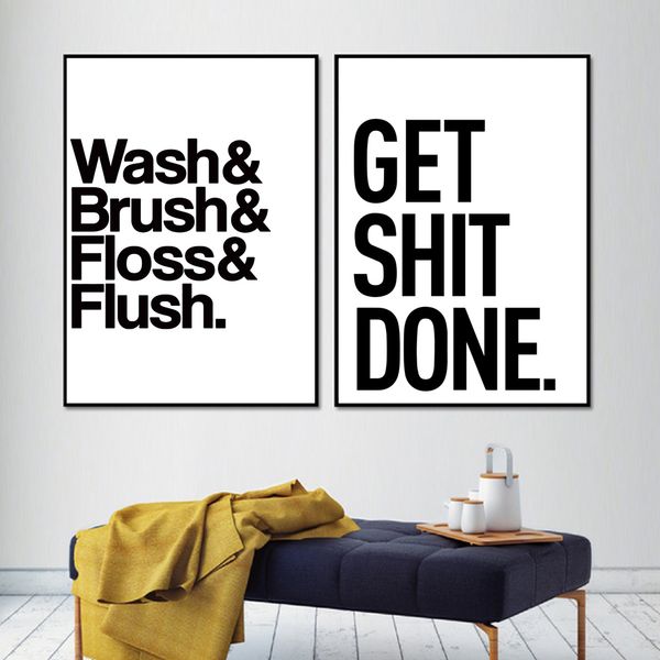 get shit done poster wall art nordic poster print canvas pictures black and white wc canvas painting bathroom quotes home decor
get shit done poster wall art nordic poster print canvas pictures black and white wc canvas painting bathroom quotes home decor