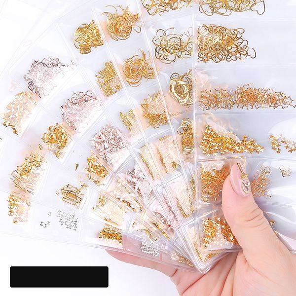 3d metal nail art decoration 10 kinds gold nail jewelry decoration mixed style art moon star gold metal rivet studs, Silver;gold
3d metal nail art decoration 10 kinds gold nail jewelry decoration mixed style art moon star gold metal rivet studs, Silver;gold