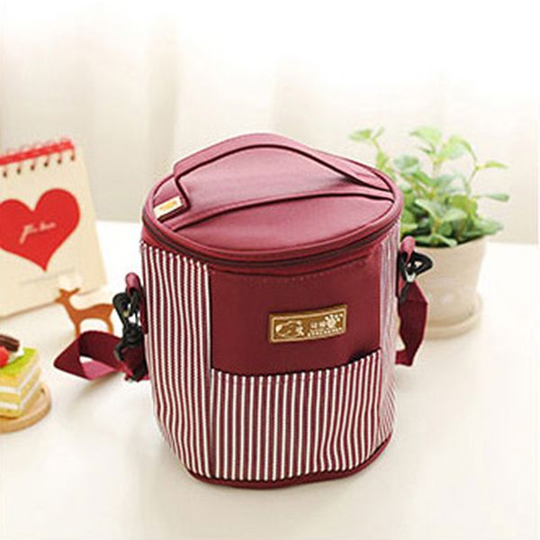 fashiono cylinder striped lunch box bag tote (keeping warm) reusable bento lunch bag
fashiono cylinder striped lunch box bag tote (keeping warm) reusable bento lunch bag