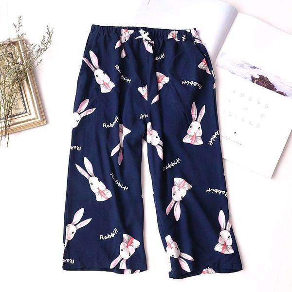 women's sleepwear printed cropped trousers lounge pants women summer pure cotton thin section cool home side pockets loose pajamas, Black;red
women's sleepwear printed cropped trousers lounge pants women summer pure cotton thin section cool home side pockets loose pajamas, Black;red