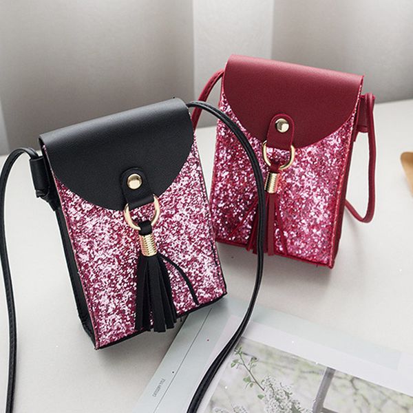 women bag 2019 new sweet women lady shoulder crossbody bag tassel sequin mini fashion for mobile phone bolsa feminina sac a main
women bag 2019 new sweet women lady shoulder crossbody bag tassel sequin mini fashion for mobile phone bolsa feminina sac a main