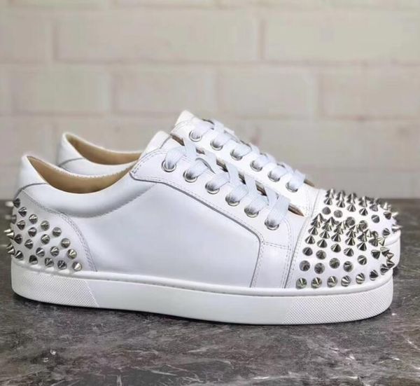 designer athletic shoe studded spikes casual shoes red bottoms shoes mens womens shoes genuine leather sneakers with box bag trainers.l14, Black
designer athletic shoe studded spikes casual shoes red bottoms shoes mens womens shoes genuine leather sneakers with box bag trainers.l14, Black