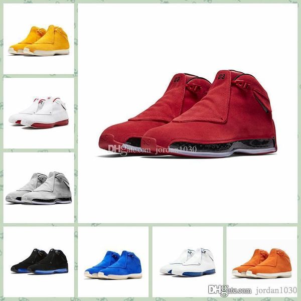 j018ha man aj 18 18s basketball shoes orange yellow grey red blue suede black jumpman 18 flights retro sneakers shoes size40-47
j018ha man aj 18 18s basketball shoes orange yellow grey red blue suede black jumpman 18 flights retro sneakers shoes size40-47