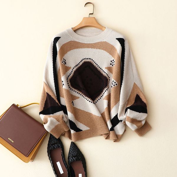 women's sweaters 100% cashmere pullovers autumn winter designers style batwing sleeve sweater women loose argyle jumper, White;black
women's sweaters 100% cashmere pullovers autumn winter designers style batwing sleeve sweater women loose argyle jumper, White;black