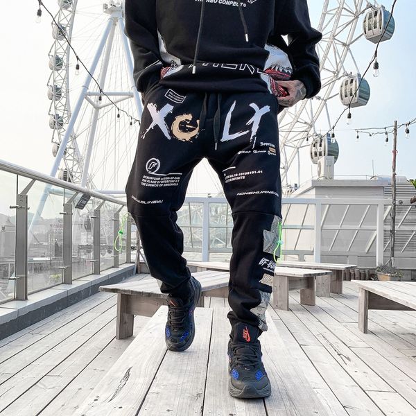 2019 cargo pants contrast color harem joggers pants harajuku sweatpant hip hop trousers casual men streetwear, Black
2019 cargo pants contrast color harem joggers pants harajuku sweatpant hip hop trousers casual men streetwear, Black