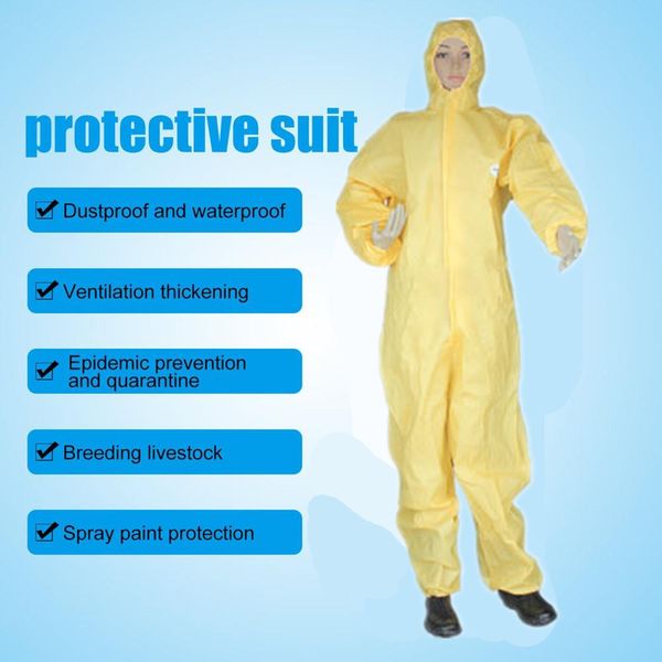 yellow protective disposable clothing one-piece men and women isolation gown protective clothing for antivirus safety suit protective covera
yellow protective disposable clothing one-piece men and women isolation gown protective clothing for antivirus safety suit protective covera
