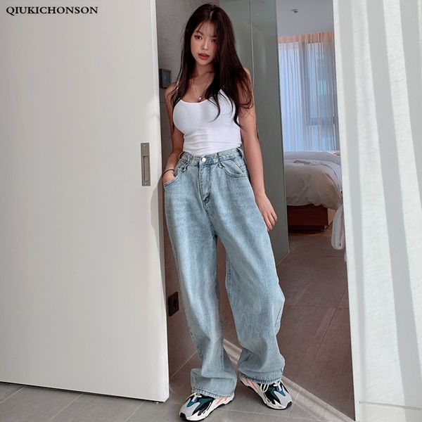 lazy wind vintage dad jeans women plus size jeans england style clasps design waist wide leg straight high waist mujer, Blue
lazy wind vintage dad jeans women plus size jeans england style clasps design waist wide leg straight high waist mujer, Blue