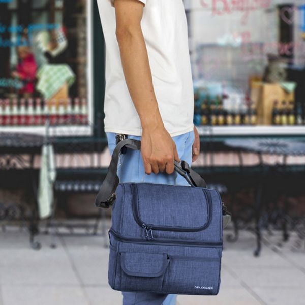 water-proof lunch bag double lunch box picnic bag leisure fashion bags, Blue;pink
water-proof lunch bag double lunch box picnic bag leisure fashion bags, Blue;pink