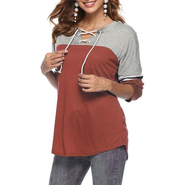 autumn t shirts long sleeve contrast color v neck t shirt loose female clothing fashion designer women, White
autumn t shirts long sleeve contrast color v neck t shirt loose female clothing fashion designer women, White