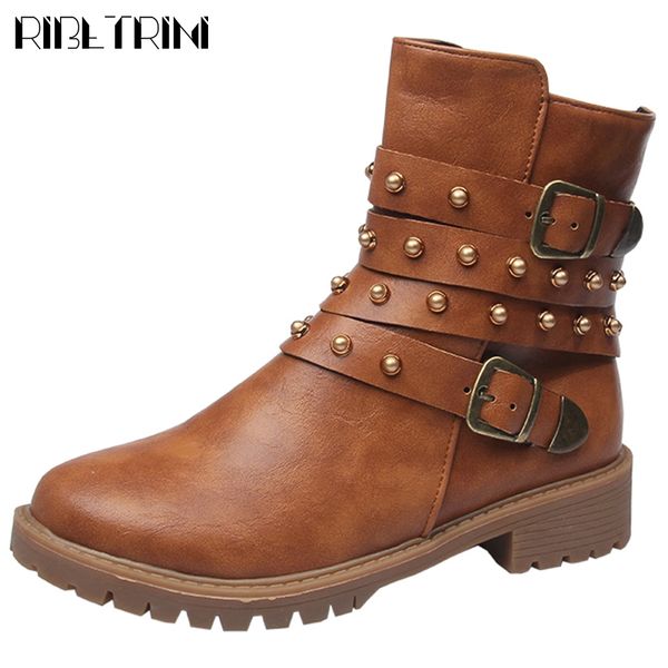 ribetrini big size 36-43 ladies 2019 pearl platform shoes woman retro decorating ankle boots low heels boots women, Black 
ribetrini big size 36-43 ladies 2019 pearl platform shoes woman retro decorating ankle boots low heels boots women, Black