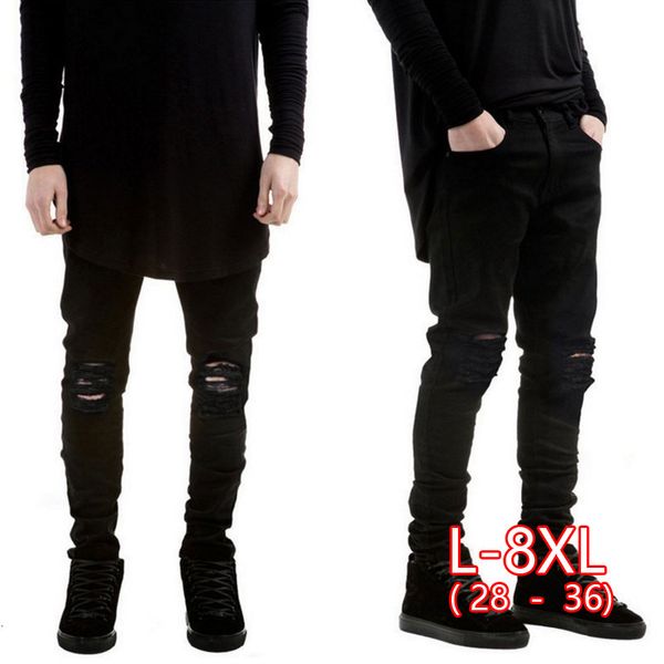 new hip hop black ripped jeans men with holes denim skinny jeans men slim fit jean pants streetwear biker, Blue
new hip hop black ripped jeans men with holes denim skinny jeans men slim fit jean pants streetwear biker, Blue