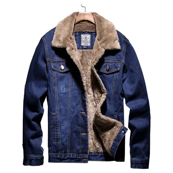 men's jackets men light blue winter jean outerwear warm denim coats large size wool liner thicker size5xl, Black;brown
men's jackets men light blue winter jean outerwear warm denim coats large size wool liner thicker size5xl, Black;brown