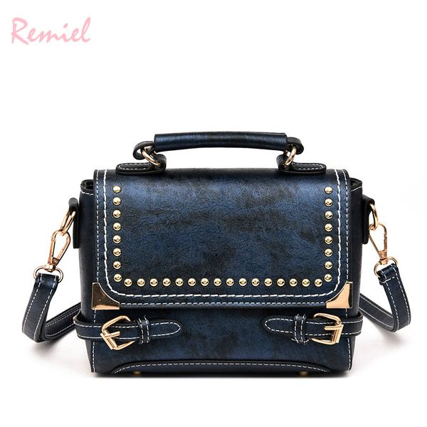 retro fashion female square bag 2018 new quality pu leather women's designer handbag ladies rivet tote shoulder messenger bags
retro fashion female square bag 2018 new quality pu leather women's designer handbag ladies rivet tote shoulder messenger bags