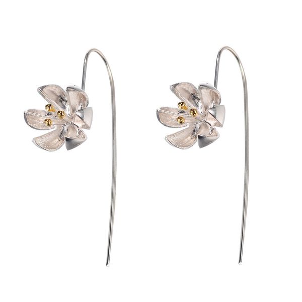925 sterling silver handmade lotus long earrings double color wire drawing flower drop earring for women gifts s-e118
925 sterling silver handmade lotus long earrings double color wire drawing flower drop earring for women gifts s-e118