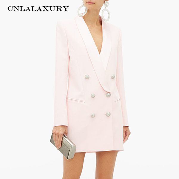2019 stylish designer party blazer coat women's metal lion buttons shawl collar long blazer jacket mujer vestidos, White;black
2019 stylish designer party blazer coat women's metal lion buttons shawl collar long blazer jacket mujer vestidos, White;black