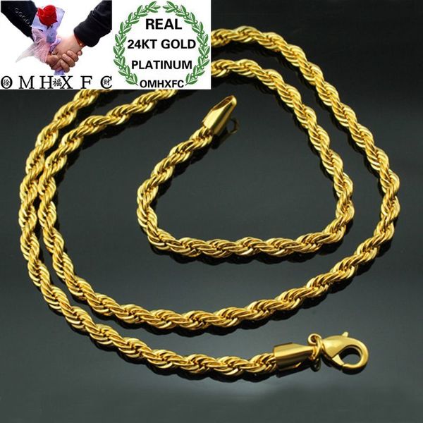 omhxfc wholesale european fashion man male party wedding gift long 50cm wide 4mm twisted real 24kt gold chain necklace nl65, Silver
omhxfc wholesale european fashion man male party wedding gift long 50cm wide 4mm twisted real 24kt gold chain necklace nl65, Silver