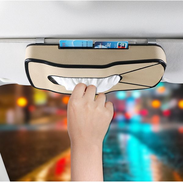 car sun visor tissue box pu leather auto accessories holder paper napkin clip card holder
car sun visor tissue box pu leather auto accessories holder paper napkin clip card holder